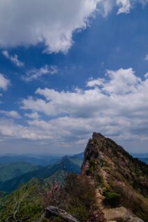 画像：百名山の二座「剣山」「石鎚山」を登る３日間