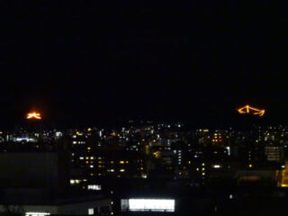 画像：ホテルオークラ京都から「大文字送り火」を優雅に鑑賞２日間