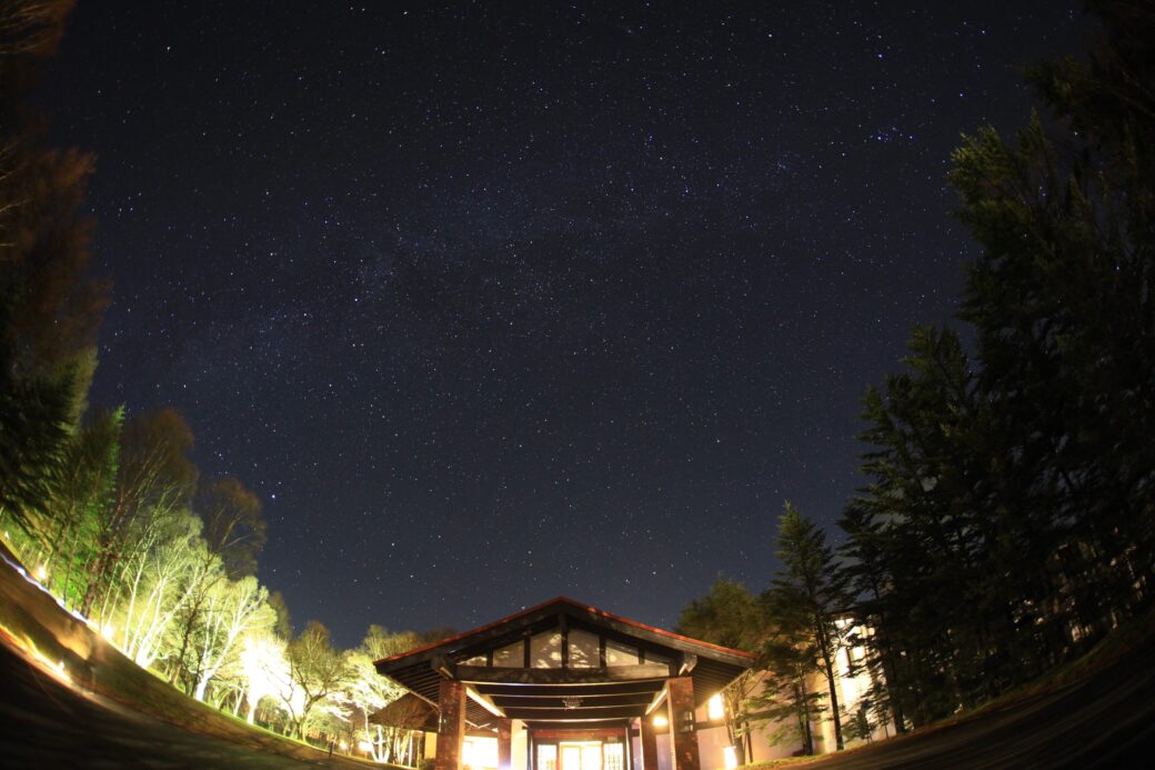 八ヶ岳高原ホテルから望む星空