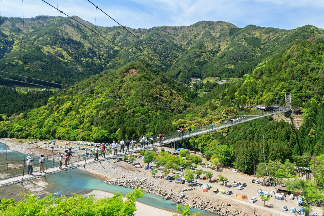谷瀬の吊橋（写真提供©十津川村）