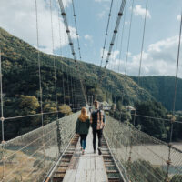 谷瀬の吊橋（写真提供©十津川村）